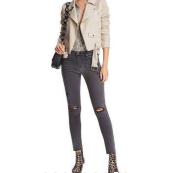 Adriano Goldschmied Skinny Destroyed Ankle Jeans - Picture 6 of 16